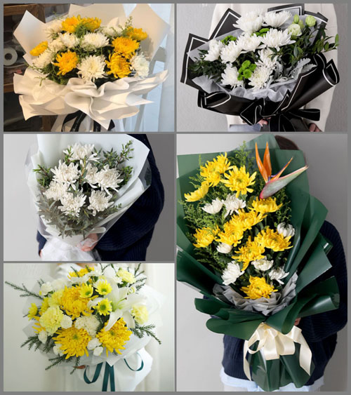 广东茂名市高州市荷花镇白事花束代送